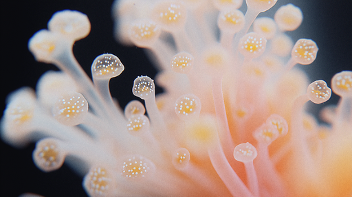 Papier peint corail Détails délicats de corail doux et lumineux