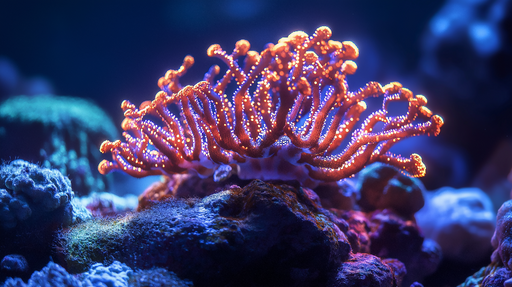 Papier peint corail Éclat vibrant d'un récif corallien