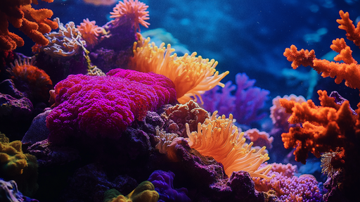 Papier peint corail Écosystème marin vibrant avec coraux colorés