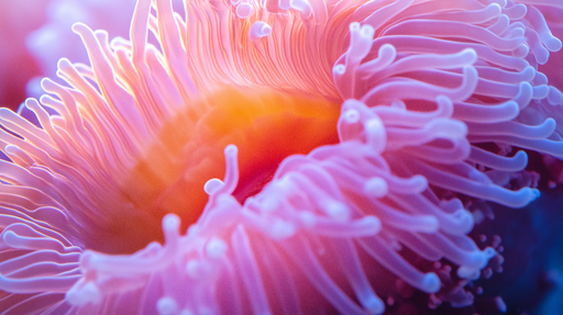 Papier peint corail Motif abstrait de corail rose vibrant