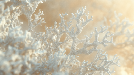 Papier peint corail Motif de corail délicat sur fond neutre