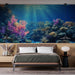 Papier peint corail paysage sous-marin vibrant avec coraux colorés pour chambre moderne
