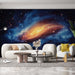 Papier peint cosmos galaxie vibrante avec étoiles scintillantes pour salon moderne