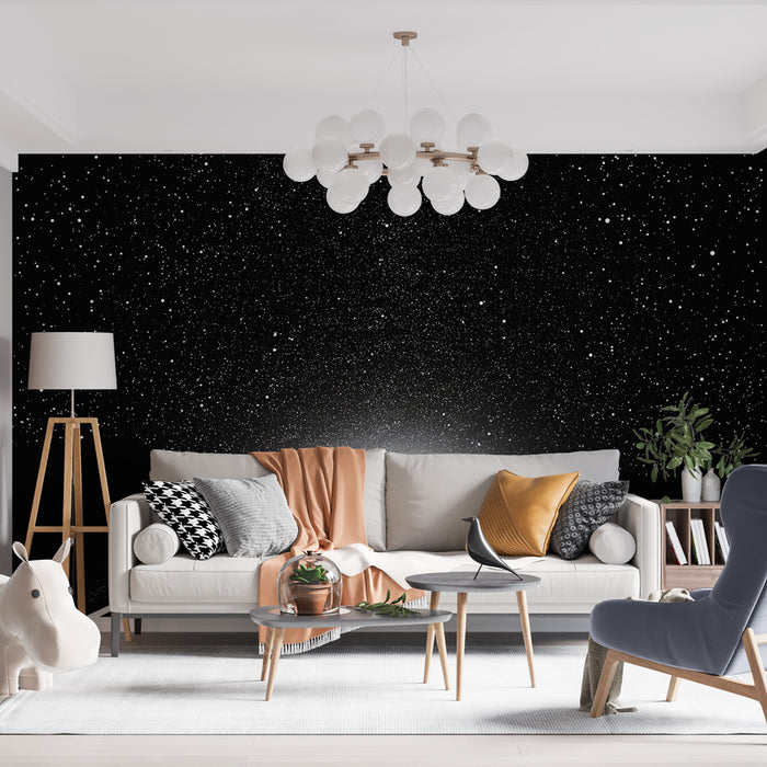 Papier peint cosmos | Route sous un ciel étoilé intemporel