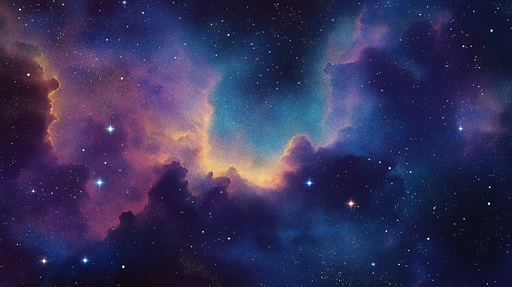 Papier peint cosmos Un ciel étoilé vibrant aux nuances galactiques