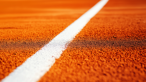Papier peint court de tennis Motif de sol en terre battue orange