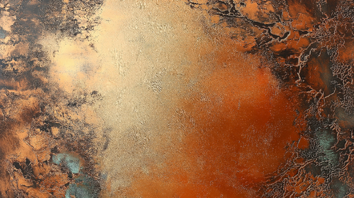 Papier peint cuivre et or Motif texturé aux reflets métalliques