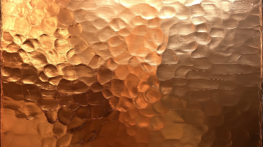 Papier peint cuivre martelé Motif brillant et texturé pour un style audacieux