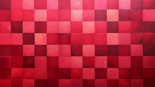Papier peint damier Style peinture aux nuances rouge