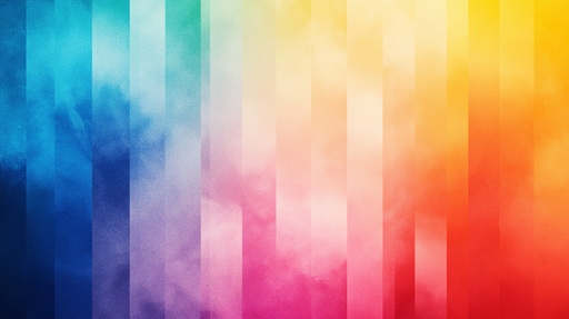 Papier peint dégradé coloré avec nuances vibrantes du bleu au rouge pour décoration murale moderne