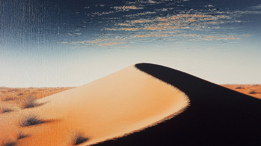 Papier peint désert Alvéoles de dunes de sable sous un ciel bleu