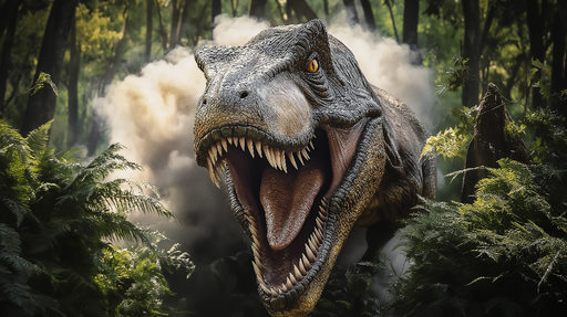 Papier peint dinosaure Créature Jurassique Réaliste