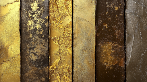 Papier peint doré Textures métalliques riches et sophistiquées