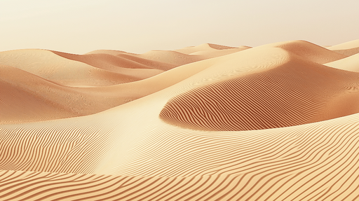Papier peint dunes de sable Paysage de dunes de sable aux teintes dorées et texturées