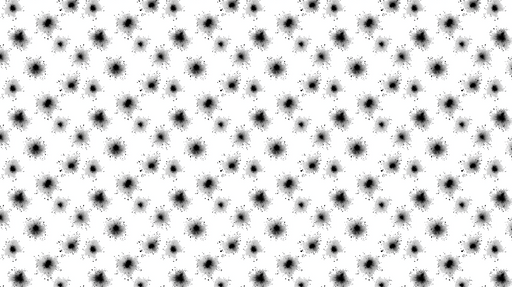 Papier peint éclaboussures noires Motif dynamique de taches d'encre sur fond blanc