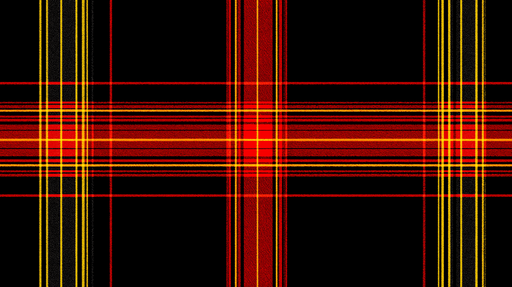 Papier peint écossais Tartan rouge noir et jaune