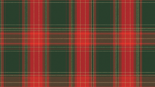Papier peint écossais Tartan traditionnel vert et rouge