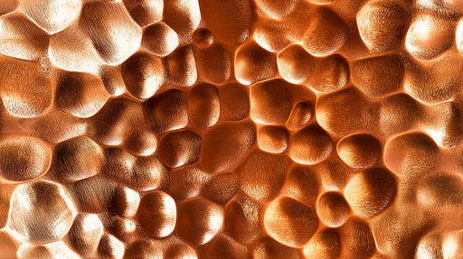 Papier peint effet métal Textures cuivrées et brillantes pour un style contemporain