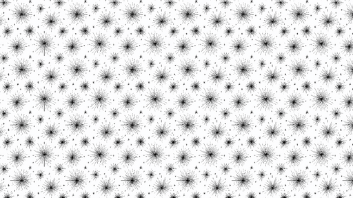 Papier peint étoiles filantes Motifs monochromes de dynamisme céleste