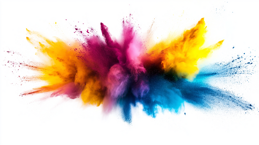 Papier peint explosion de couleurs Boom