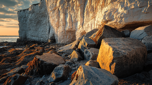 Papier peint falaise Beauté des falaises au coucher du soleil