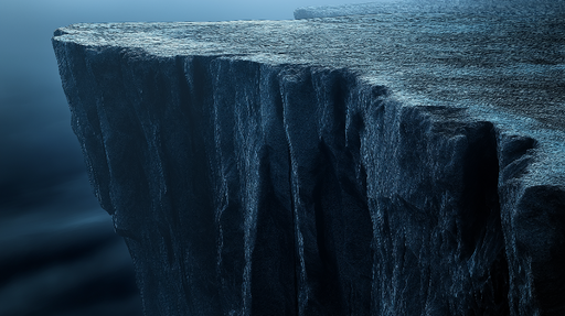 Papier peint falaise Texture profonde d'une falaise au bord de l'océan