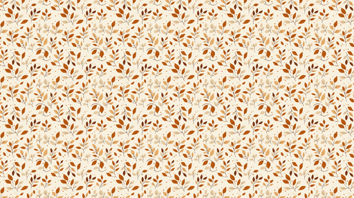 Papier peint feuillage automnal Motifs de feuilles dans des nuances de brun et beige
