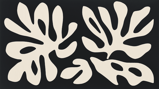 Papier peint feuillage beige Art comtemporain