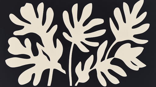 Papier peint feuillage beige Contraste de couleurs