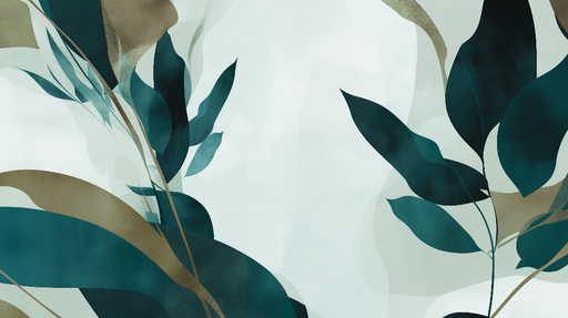 Papier peint feuillage chic vert d eau