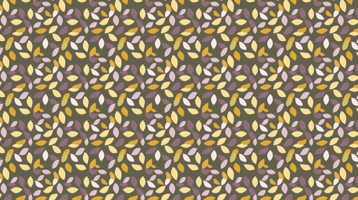 Papier peint feuillage coloré Motif de feuilles dans des teintes pastel sur fond olive