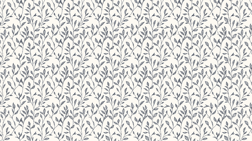 Papier peint feuillage délicat Motif de feuilles brun sur fond clair