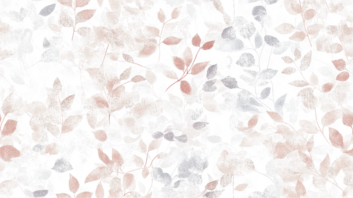 Papier peint feuillage délicat Motif de feuilles légères aux teintes pastel