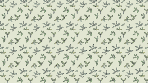 Papier peint feuillage délicat Motif de petits feuillages sur fond clair