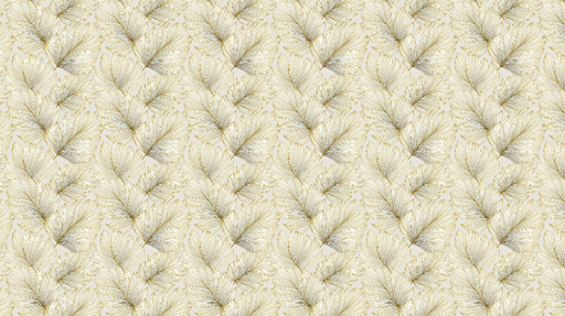 Papier peint feuillage doré Motifs délicats de feuilles sur fond clair
