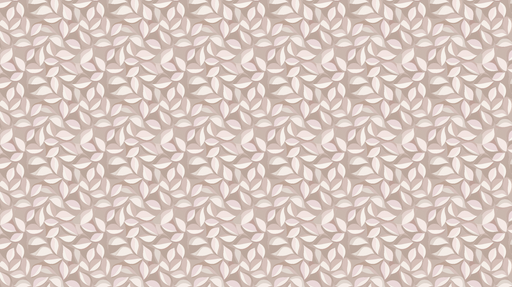 Papier peint feuillage doux Feuilles délicates sur fond beige pâle