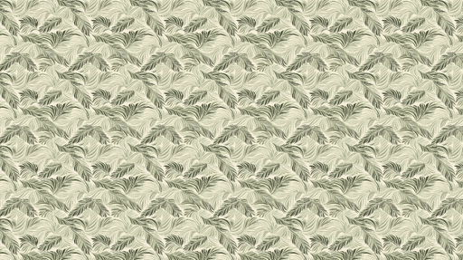 Papier peint feuillage élégant Motifs de feuilles ondulées dans des teintes vertes douces