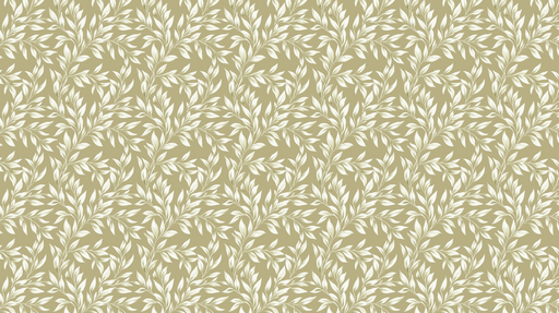 Papier peint feuillage Motif de feuillage délicat sur fond olive