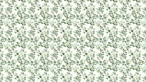 Papier peint feuillage Motif de feuilles vertes délicates sur fond clair