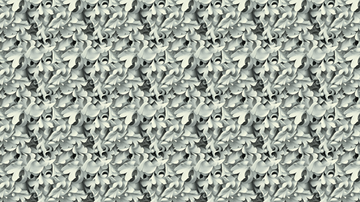 Papier peint feuillage Motif subtil de feuilles stylisées en relief