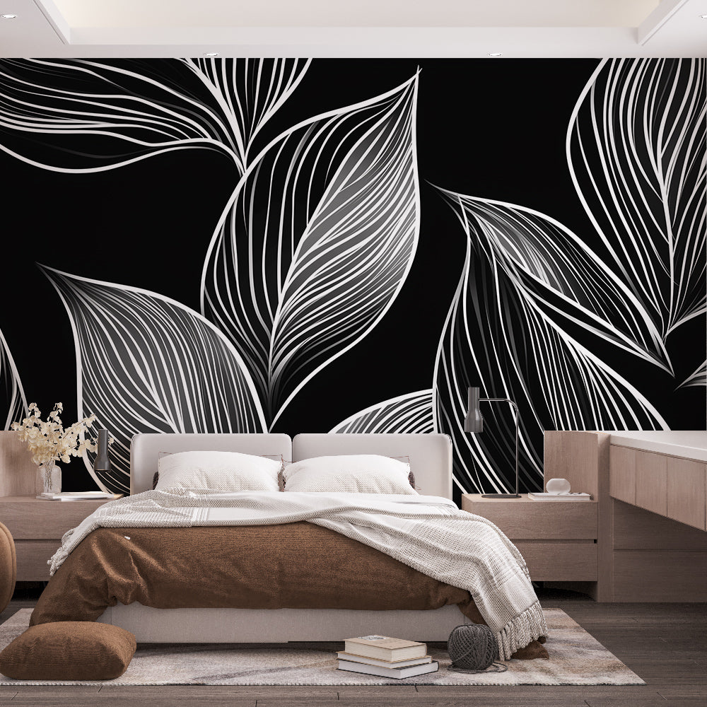 Sitemapcdatahttpsshopinf Inetcomtapisserie Feuillage Noir Et Blanc