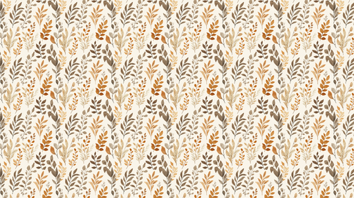 Papier peint feuillage tendance Motif de feuilles dans des tons chauds et neutres