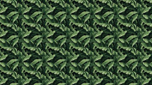 Papier peint feuillage tropical Feuilles vertes luxuriantes sur fond noir