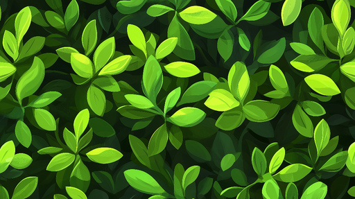 Papier peint feuillage vert Amas de petites feuilles vertes