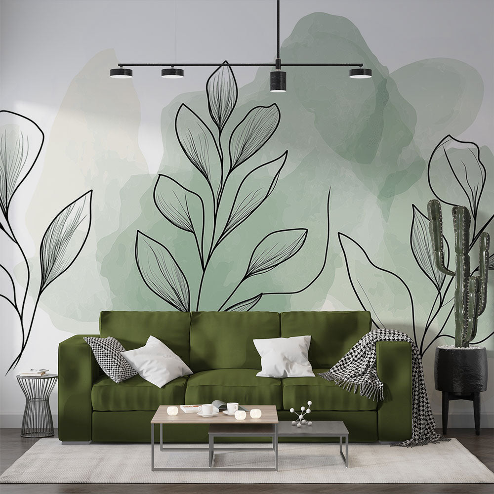 Papier Peint Adhésif 3D Pour Contremarches D'escalier - Vert élégant B182 - Déco Murale