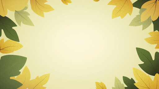 Papier peint feuillage vert Contour de feuilles vert et jaune