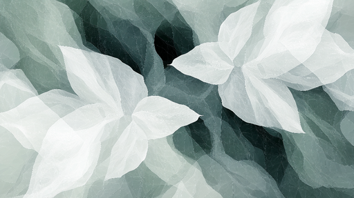 Papier peint feuillage vert et blanc Graphisme et nuances de verts