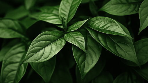 Papier peint feuillage vert Feuilles en panoramique