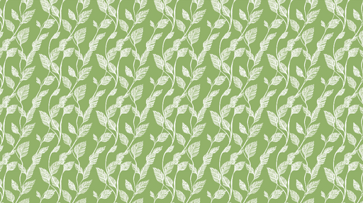 Papier peint feuillage vert Motif de feuilles délicates sur fond vert