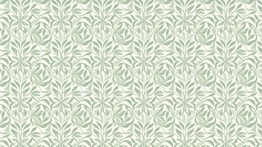 Papier peint feuillage vert Motif de feuilles vert pâle sur fond clair